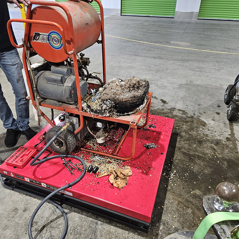 Heating coil hot water pressure washer repair.