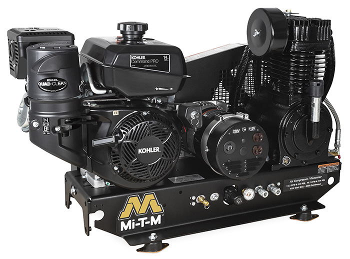 Mi-T-M air compressor/generator combination unit.