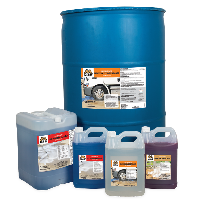 Premium cleaning chemicals for hot water pressure washer