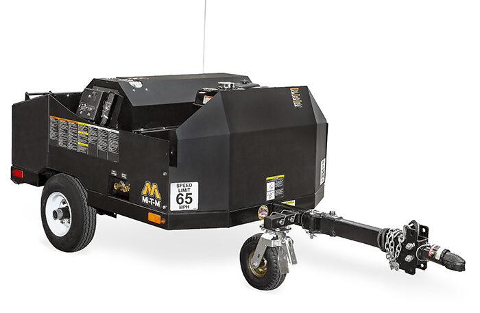 Mi-T-M hot water pressure washing trailer.